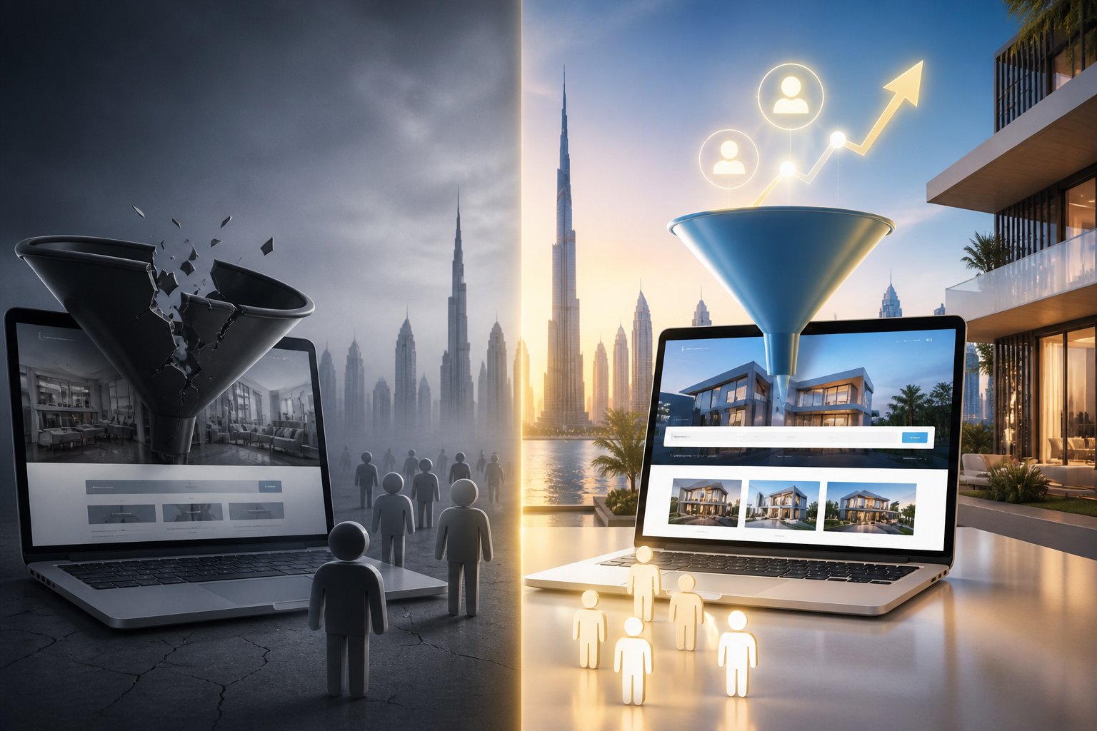 Optimising growth through real estate funnels