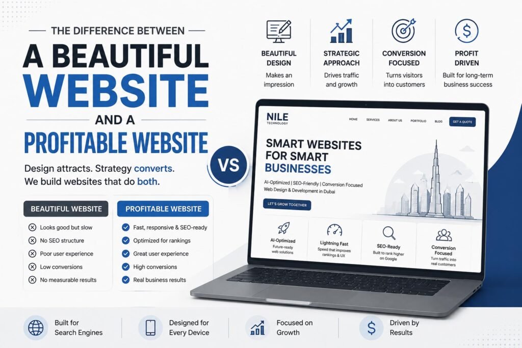 The Difference Between a Beautiful Website and a Profitable Website 1 The Difference Between a Beautiful Website and a Profitable Website