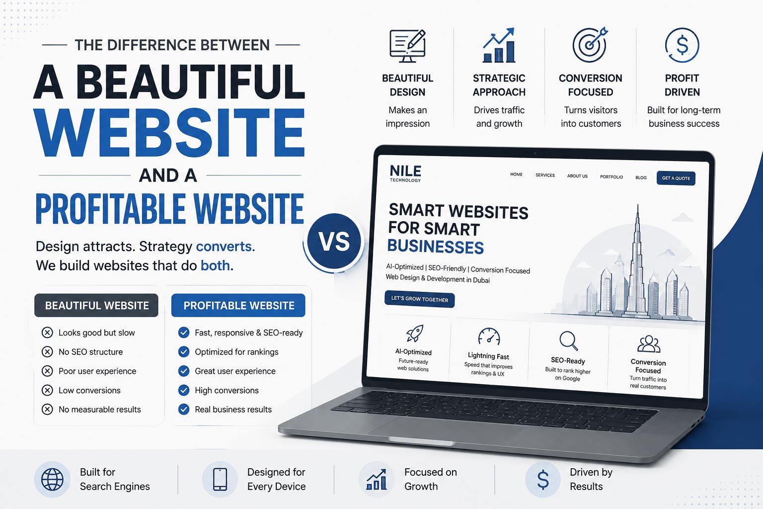 The Difference Between a Beautiful Website and a Profitable Website 1 The Difference Between a Beautiful Website and a Profitable Website