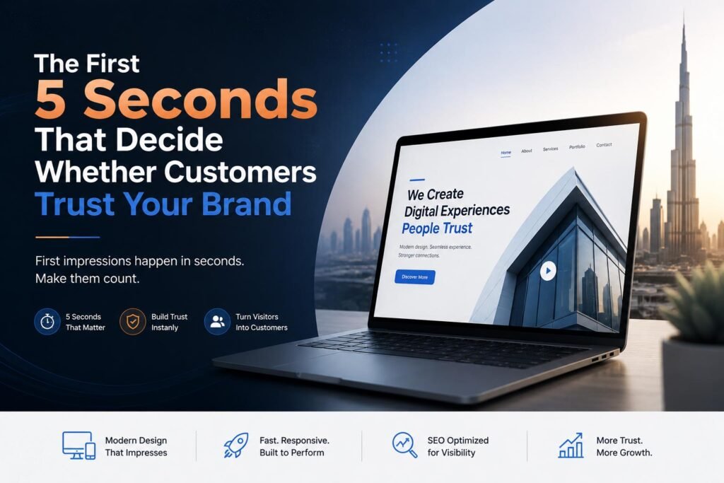 First 5 Seconds customer trust web design dubai