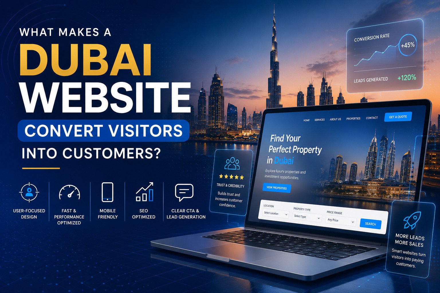 What Makes a Dubai Website Convert Visitors Into Customers?