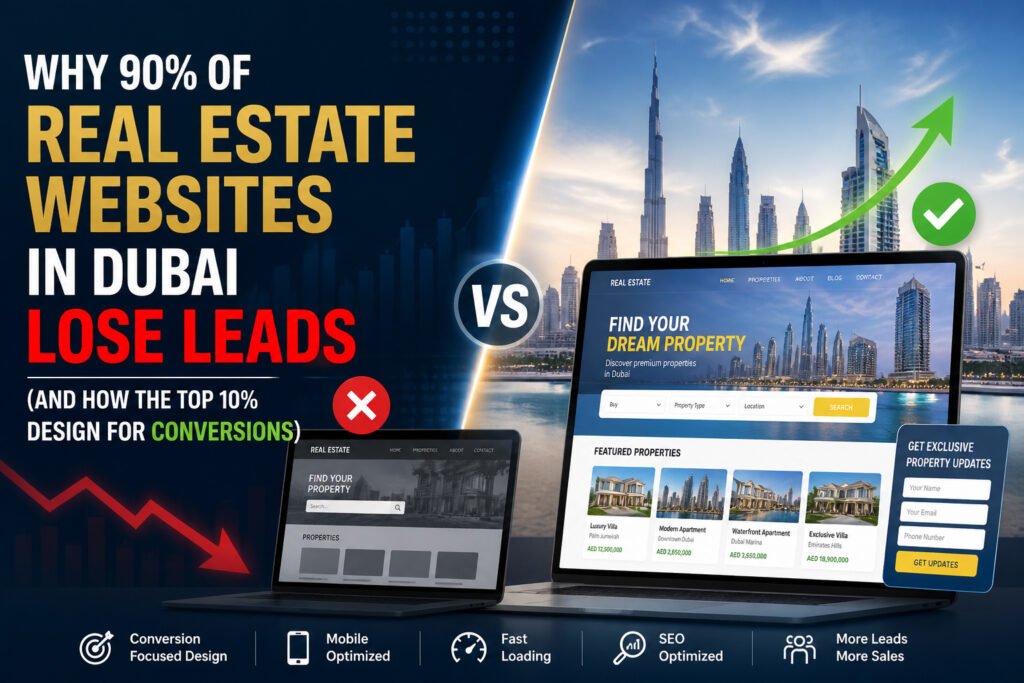 Why 90% of Real Estate Websites in Dubai Lose Leads