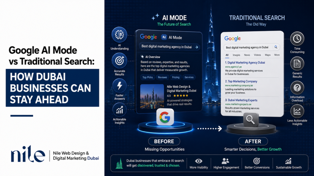 Google AI Mode vs Traditional Search How Dubai Businesses Can Stay Ahead