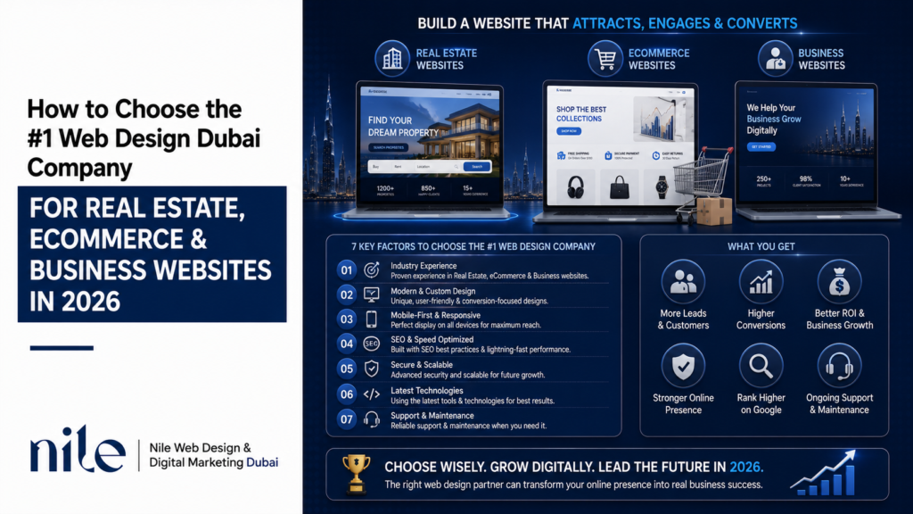 How to Choose the #1 Web Design Dubai Company for Real Estate, eCommerce & Business Websites in 2026