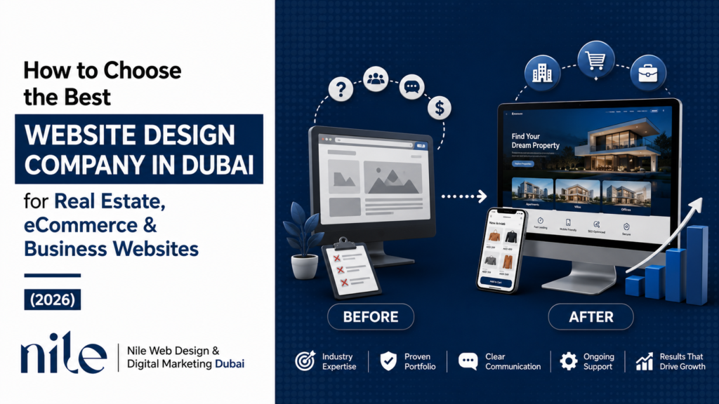 How to Choose the Best Website Design Company in Dubai for Real Estate, eCommerce & Business Websites (2026)