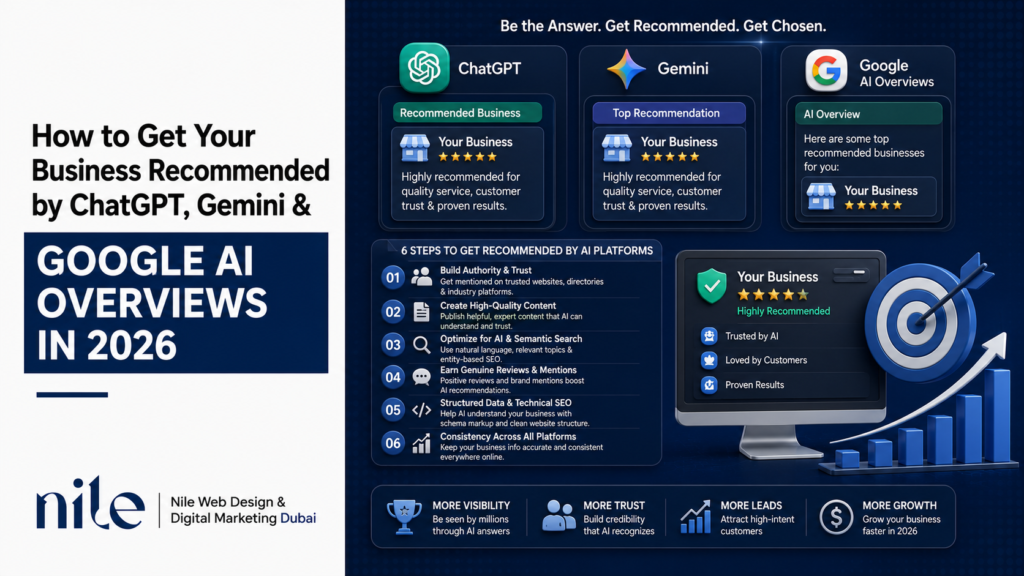 How to Get Your Business Recommended by ChatGPT, Gemini & Google AI Overviews in 2026