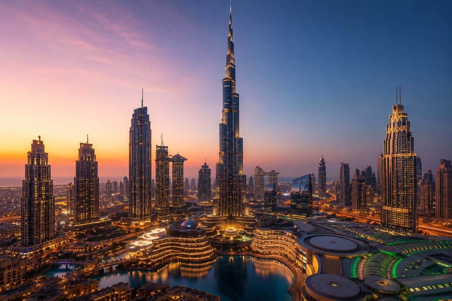 Dubai skyline representing Nile Technology web design services