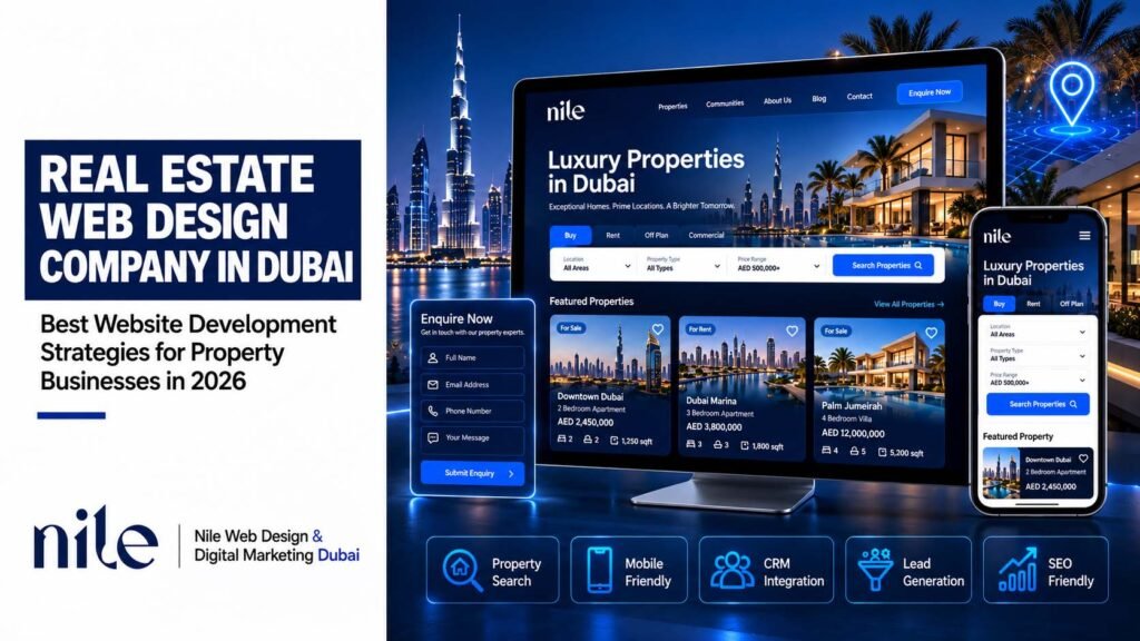 Real Estate Web Design Company in Dubai Best Website Development Strategies for Property Businesses in 2026