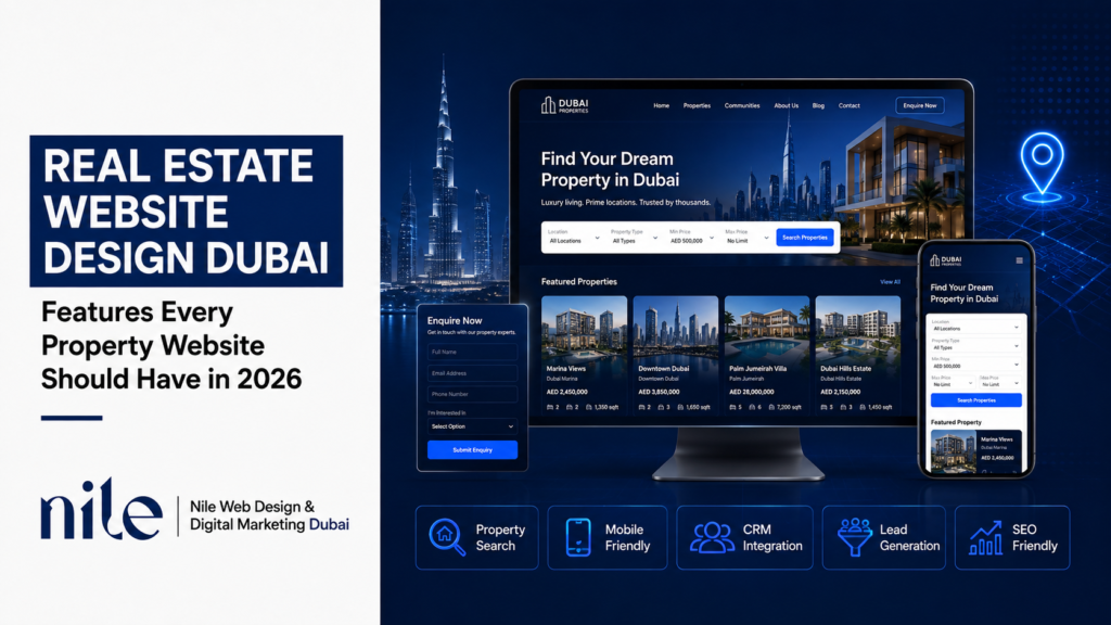 Real Estate Website Design Dubai