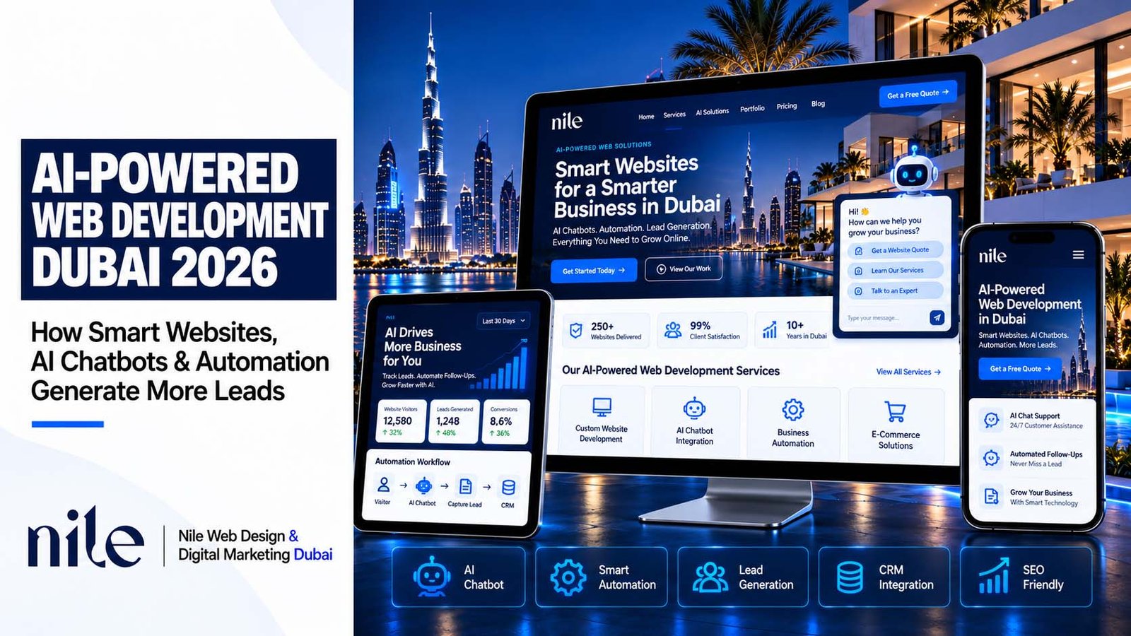 AI-Powered Web Development Dubai 2026: How Smart Websites, AI Chatbots & Automation Generate More Leads 1 AI-Powered Web Development in Dubai