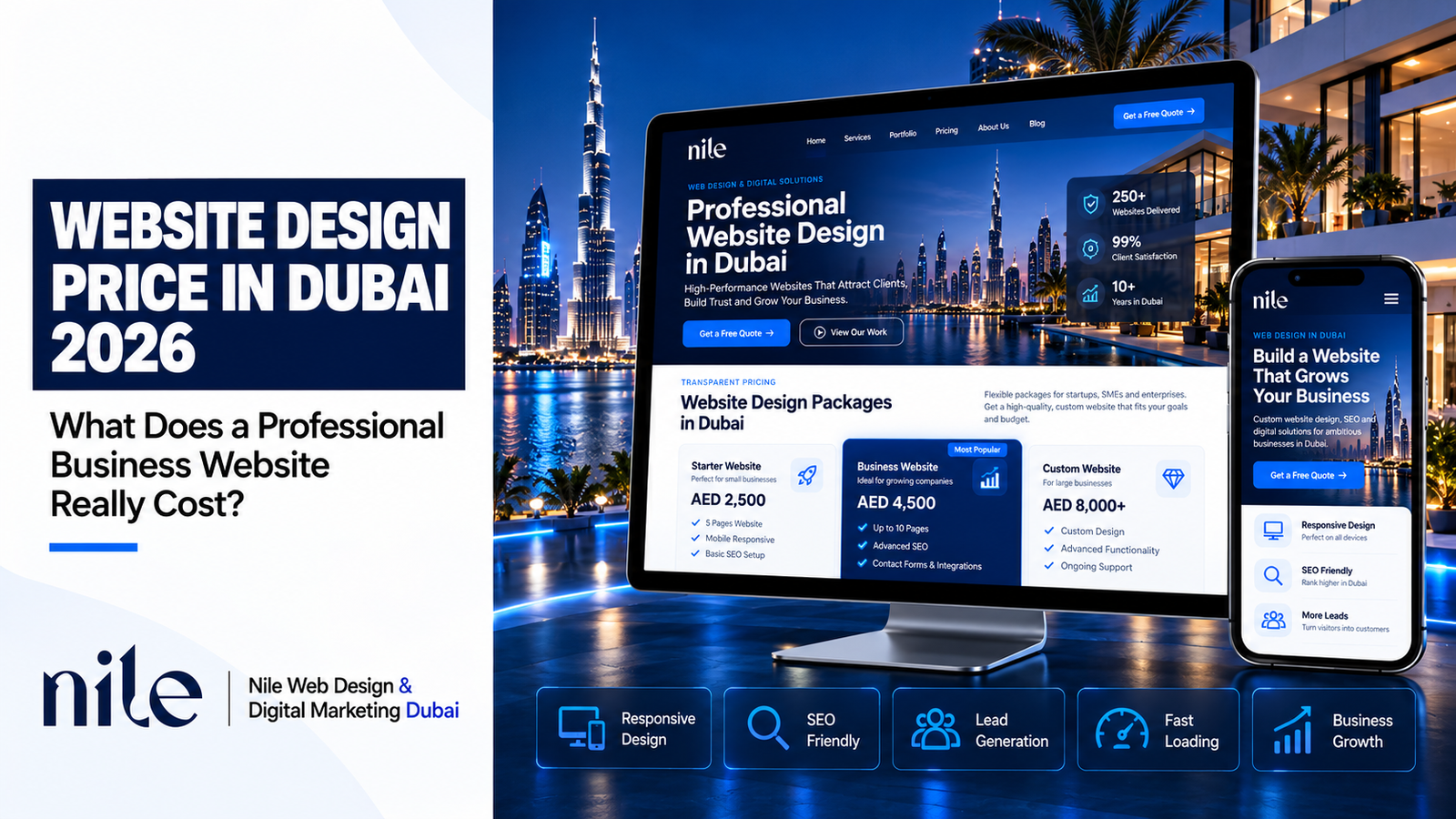 Website Design Price in Dubai 2026: What Does a Professional Business Website Really Cost?